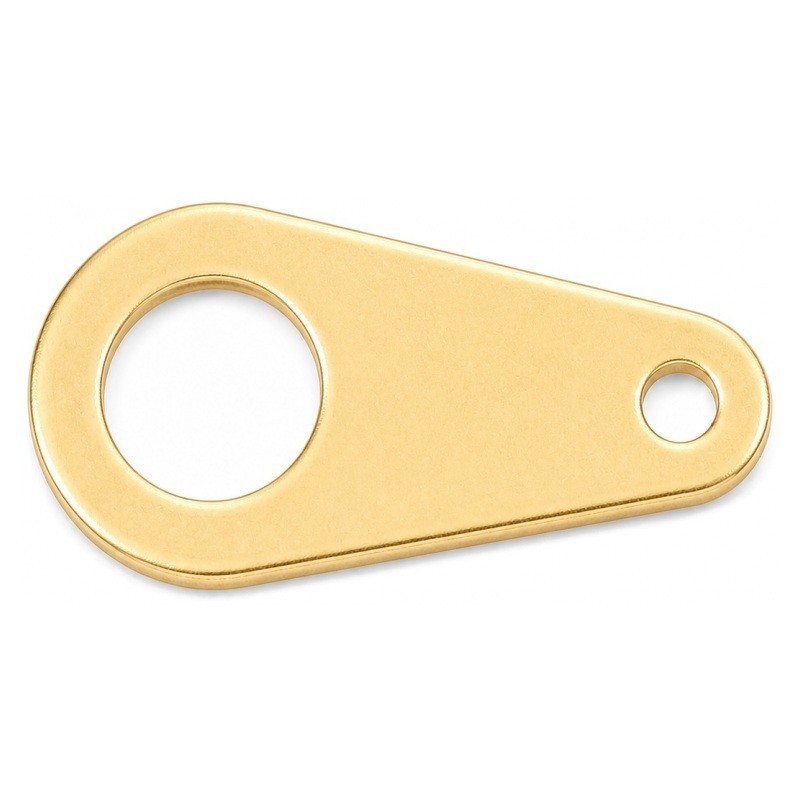 100 Attaches Embout Fermoir Connecteur Doré en Acier Inoxydable pour Finition Chaîne 6x3mm