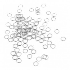 1000 Anneaux de Jonction Ouverts en Acier Inoxydable Argenté 3,5mm pour la Création de Bijoux Fantaisie - DIY