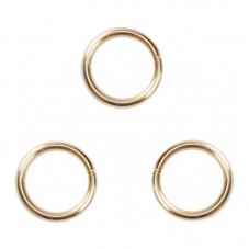 30 Anneaux de Jonction Ouverts en Acier Inoxydable Doré 8mm pour la Création de Bijoux Fantaisie - DIY