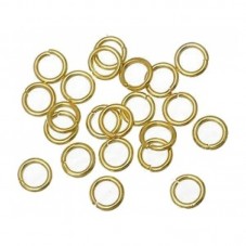 50 Anneaux de Jonction Ouverts en Acier Inoxydable Doré 4mm pour la Création de Bijoux Fantaisie - DIY