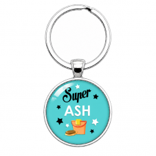 Porte-Clé "Super ASH" Cadeau Original Anniversaire Noël pour la Création de Bijoux Fantaisie - DIY