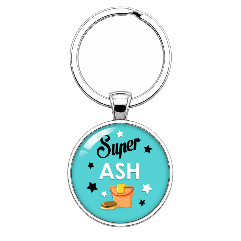 Porte-Clé "Super ASH" Cadeau Original Anniversaire Noël