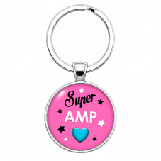 Porte-Clé "Super AMP" Cadeau Original Anniversaire Noël pour la Création de Bijoux Fantaisie - DIY
