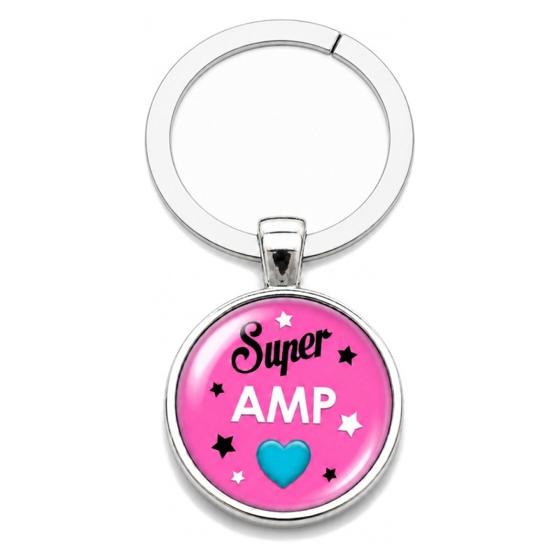 Porte-Clé "Super AMP" Cadeau Original Anniversaire Noël