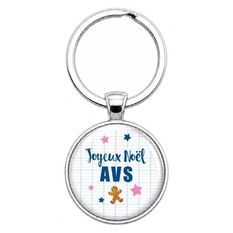 Porte-clé "Joyeux Noël AVS" Cadeau de Noël Original