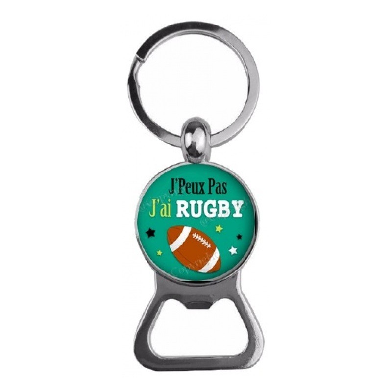Porte-clé "J’Peux Pas J’ai Rugby" Cadeau Sportif