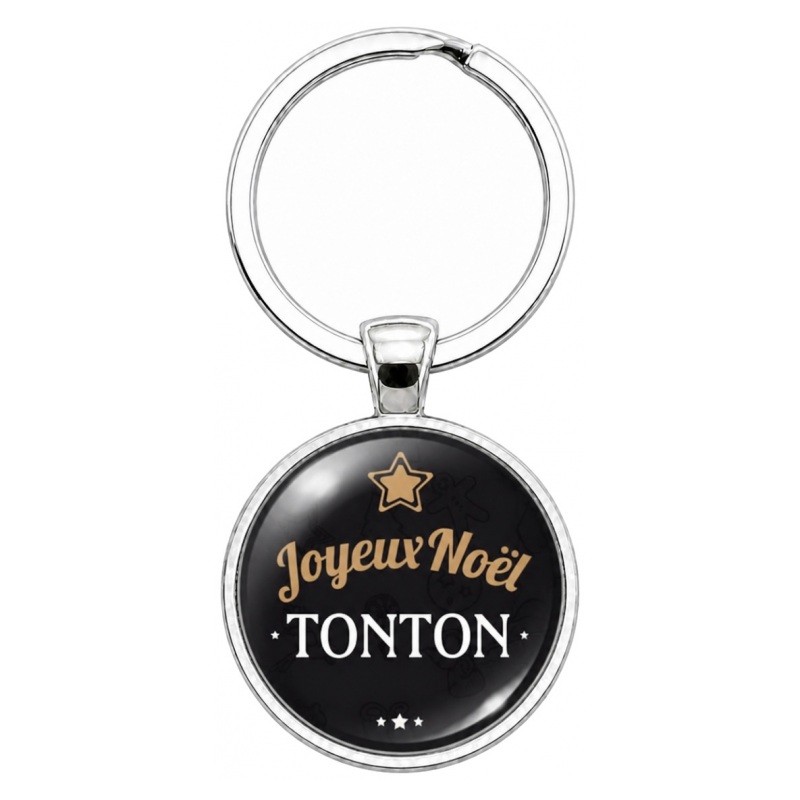 Porte-clé "Joyeux Noël Tonton" Cadeau de Noël Original