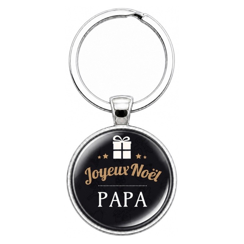 Porte-clé "Joyeux Noël Papa" Cadeau de Noël Original
