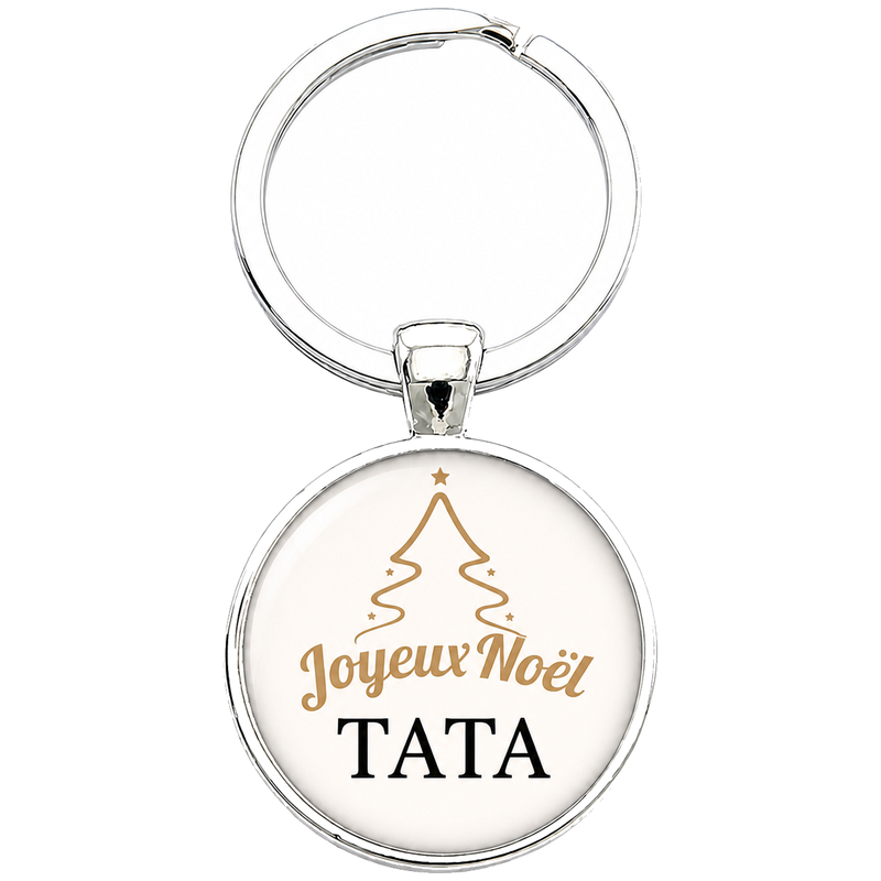 Porte-clé "Joyeux Noël Tata" Cadeau de Noël Original