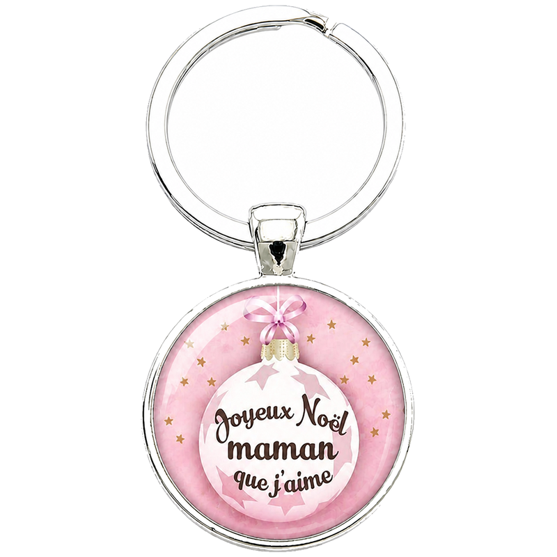 Porte-clé "Joyeux Noël Maman que J’aime" Cadeau de Noël Original