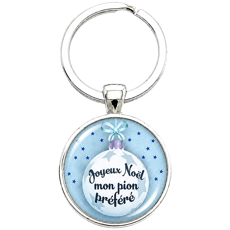 Porte-clé "Joyeux Noël mon Pion Préféré" Cadeau de Noël Original