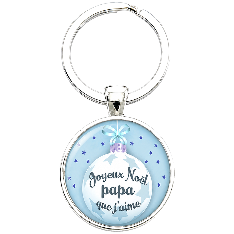 Porte-clé "Joyeux Noël Papa que J’aime" Cadeau de Noël Original