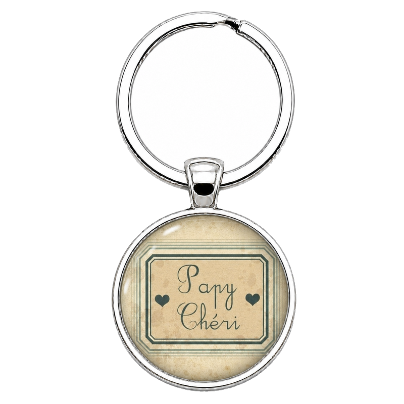 Porte-clé "Papy Chéri" Cadeau Fête des Grands-Pères Anniversaire Noël