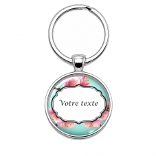 Porte-clé à Personnaliser Fleurs Cadeau Original pour la Création de Bijoux Fantaisie - DIY