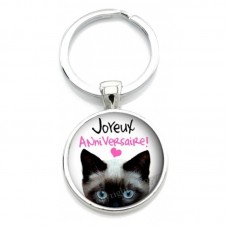 Porte-clé "Joyeux Anniversaire" Cadeau Original Anniversaire pour la Création de Bijoux Fantaisie - DIY