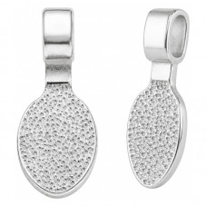5 Attaches Pendentifs Argentés à Coller 15mm pour la Création de Bijoux Fantaisie - DIY