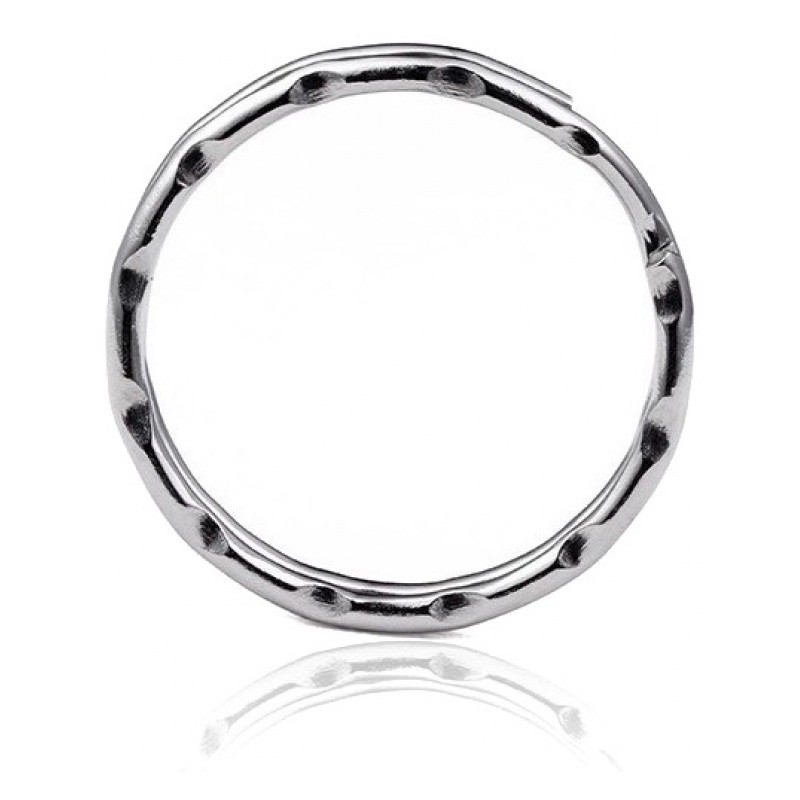 5 Anneaux Porte-Clé Platine 25mm