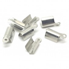 20 Embouts Attaches pour Cordon Platine 12x5mm pour la Création de Bijoux Fantaisie - DIY