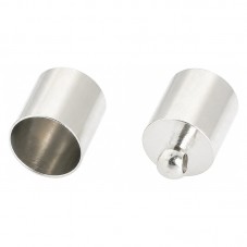 6 Fermoirs Embouts Connecteurs pour Cordon 6mm pour la Création de Bijoux Fantaisie - DIY