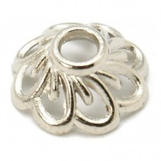 10 Coupelles Calottes pour Perles Argenté 9mm pour la Création de Bijoux Fantaisie - DIY
