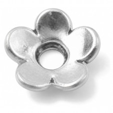 20 Coupelles Calottes pour Perles Fleur Argentée 6,5mm pour la Création de Bijoux Fantaisie - DIY
