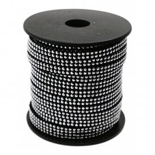 1 Mètre de Cordon Suédine Effet Clouté Strass 5mm pour la Création de Bijoux Fantaisie - DIY