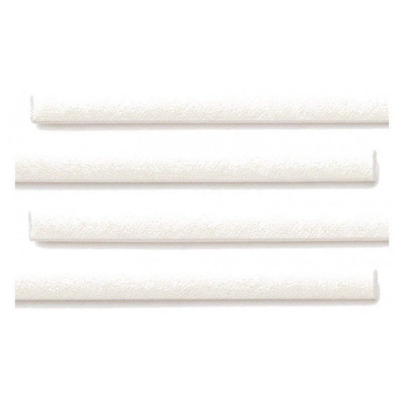 1 Mètre de Cordon Suédine Effet Cuir Blanc 3mm
