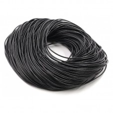 5 Mètres de Cordon Ciré en Coton Noir 1mm pour la Création de Bijoux Fantaisie - DIY