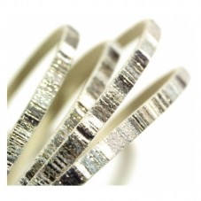 Mètre de Cordon Plat en Cuir Véritable Or Pailleté 5x2mm pour la Création de Bijoux Fantaisie - DIY