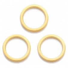 20 Connecteurs Rond Doré 8x1mm pour la Création de Bijoux Fantaisie - DIY