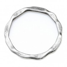 5 Connecteurs Rond Argenté 22mm pour la Création de Bijoux Fantaisie - DIY