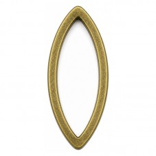 10 Connecteurs Navette Ovale Bronze 12x6mm pour la Création de Bijoux Fantaisie - DIY