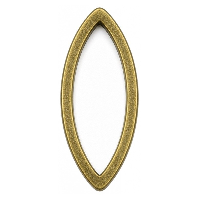 10 Connecteurs Navette Ovale Bronze 12x6mm