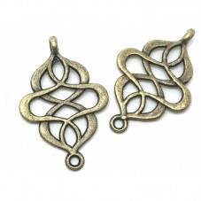 5 Connecteurs Bronze 27x18mm pour la Création de Bijoux Fantaisie - DIY