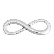 5 Connecteurs Infini Argenté 23x8mm pour la Création de Bijoux Fantaisie - DIY
