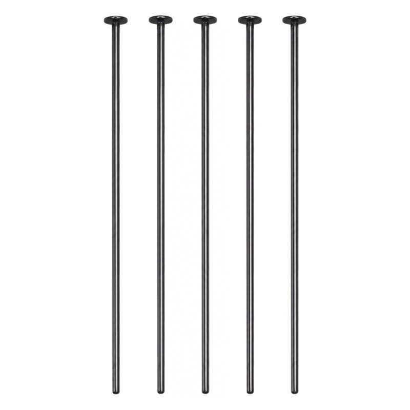 100 Tiges à Tête Plate Gunmétal 50x0,7mm