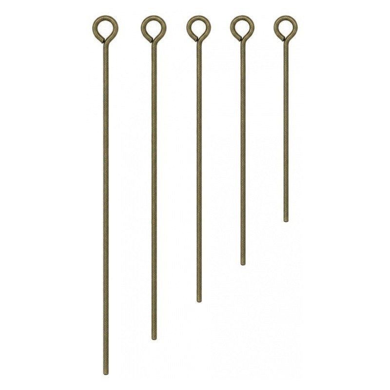 100 Tiges à Œil Bronze Tailles Mixtes