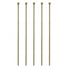 50 Tiges à Boule Bronze 30mm pour la Création de Bijoux Fantaisie - DIY