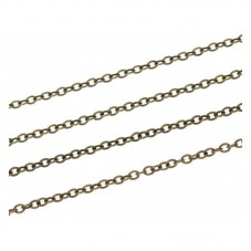 1 Mètre de Chaine Fine Bronze 1,8mm pour la Création de Bijoux Fantaisie - DIY