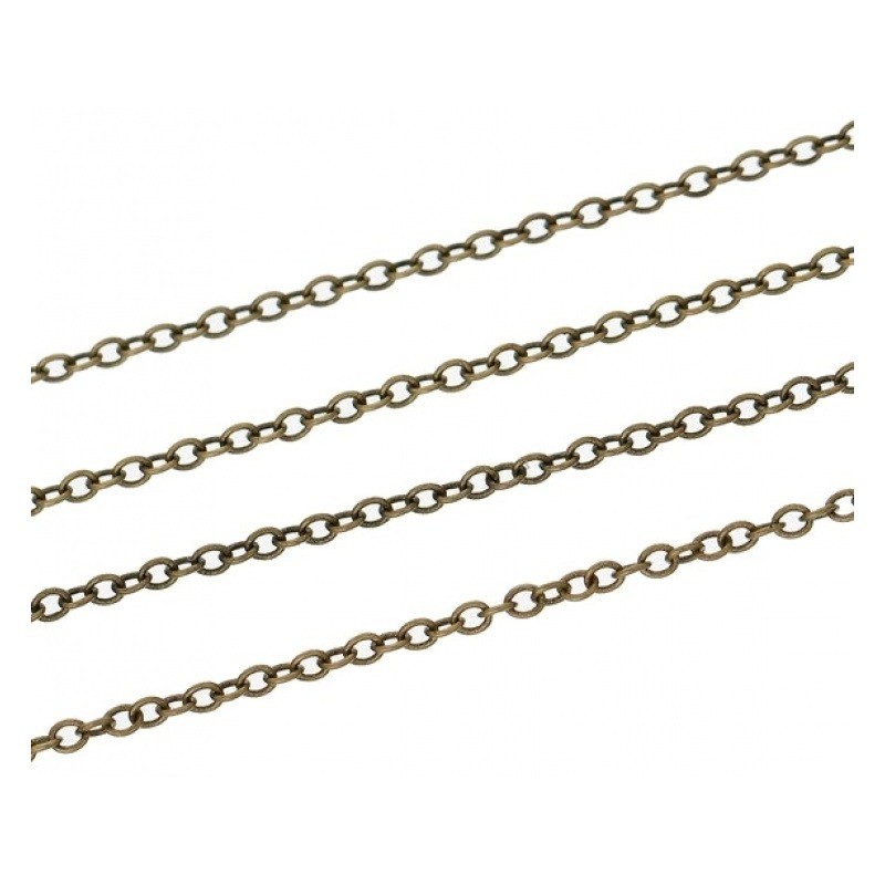 1 Mètre de Chaine Fine Bronze 1,8mm