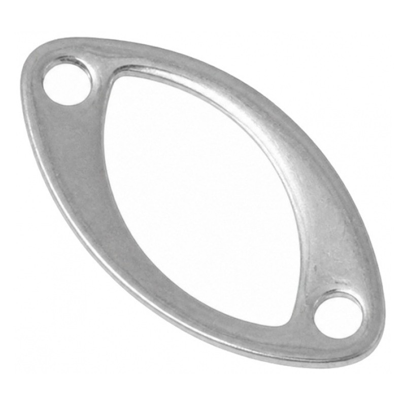 2 Connecteurs Navette en Acier Inoxydable 18x9mm