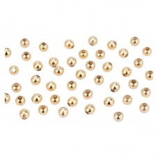 20 Perles Intercalaires en Acier Inoxydable Doré 3mm