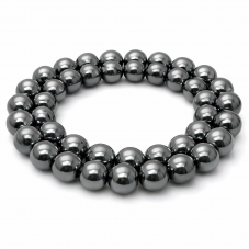 5 Perles Pierre Naturelle Hématite 8mm