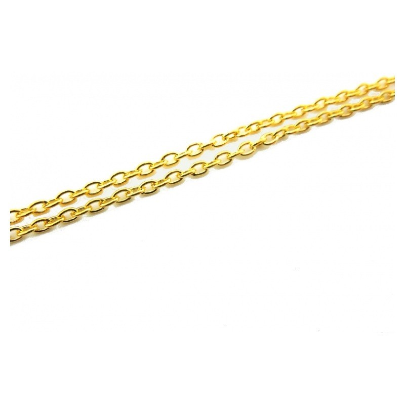 1 Mètre de Chaine Extra Fine Doré 1mm