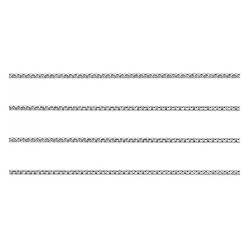 1 Mètre de Chaine Extra Fine 1mm Platine