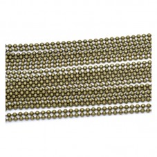 1 Mètre de Chaine à Bille Bronze 2mm pour la Création de Bijoux Fantaisie - DIY