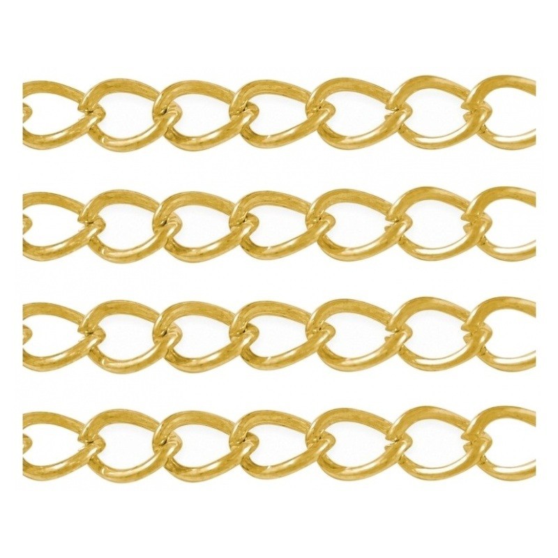1 Mètre de Chaine à Maille Dorée 5mm