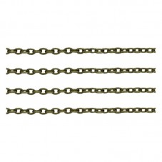 1 Mètre de Chaine à Mailles Bronze 3mm pour la Création de Bijoux Fantaisie - DIY