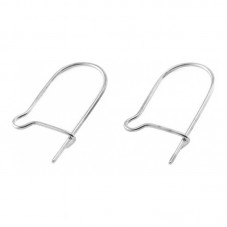 10 Supports Dormeuses soit 5 Paires de Boucles d'Oreilles 16x8mm pour la Création de Bijoux Fantaisie - DIY