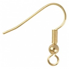 20 Boucles d'Oreilles Crochets Dorés soit 10 Paires pour la Création de Bijoux Fantaisie - DIY
